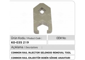 Common Rail Bobin Sökme Anahtarı